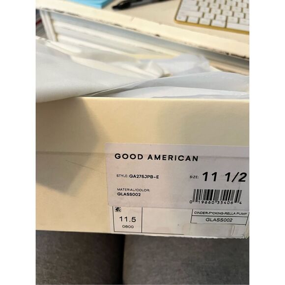 Good American Women's CINDER-F*CKING-RELLA Jeweled Stiletto Pumps Size 11.5 NEW - Picture 9 of 9